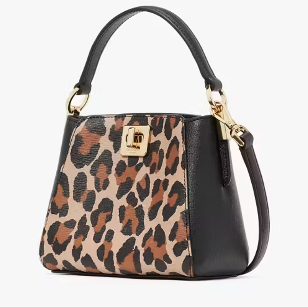 Phoebe Small Top Handle Bag - Brown Multi